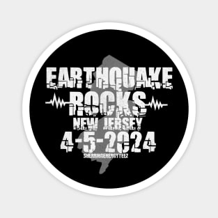 Earthquake Rocks New Jersey 2024 Magnet